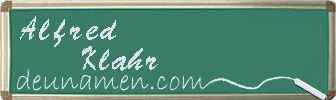Alfred Klahr Visitenkarte
